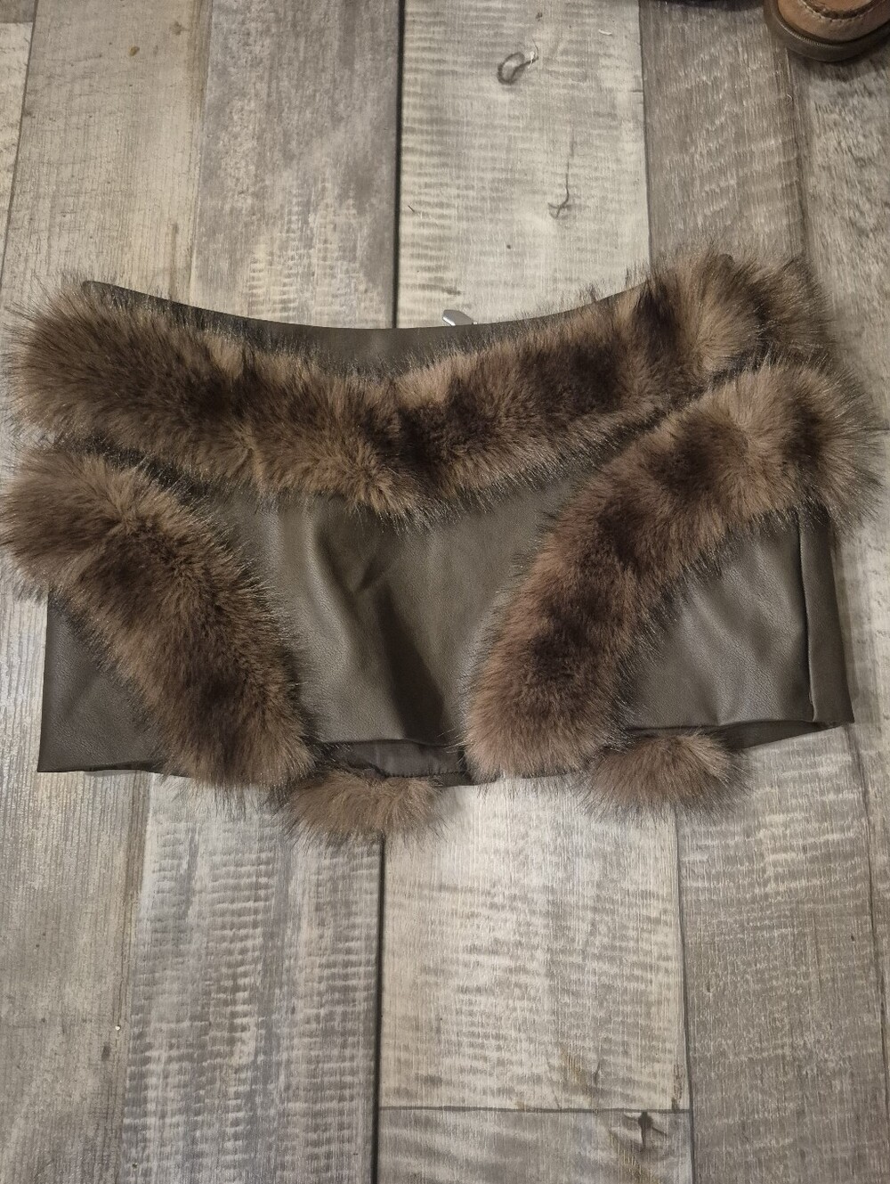 OW Collection Bela **Mini Skirt Only** Faux Leather S NWT - Picture 7 of 8
